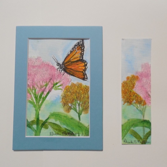Monarch Butterfly Original Watercolor Painting Monarch - Picture 5 of 5